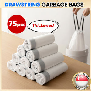 [SG] Drawstring Garbage Bag Trash Bag Rubbish Bag Plastic Dustbin Liner Kitchen Bin Cleaning Plastic Bag 垃圾袋