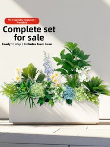 Simulated Landscape Decorative Plant Arrangement Combination