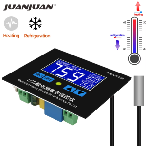 juan juan | ZFX-W1412 Microcomputer Temperature Controller Thermostat Control Switch Sensor Cooling Heating Board 12V 24V 220V