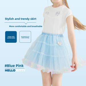 Gradient Short Skirt for Girls Breathable Comfortable Elegant