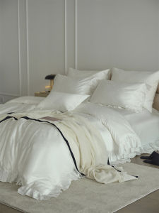 Floral French Style Cream Color Bedding Set