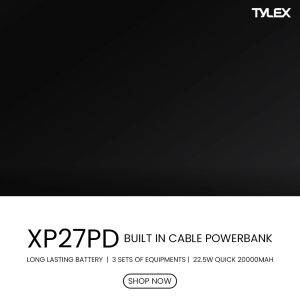TYLEX XP27PD 20000mAh Power Bank: A Portable Solution for Travel