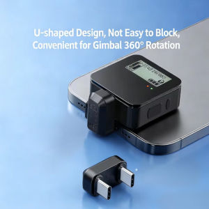U Shape OTG Adapter Type-C to Type-C 32W Fast Charging 480Mbps Lossless Audio for Wireless Lavalier Microphone Live Streaming