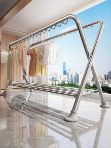 YIXUAN | Steel Windproof Drying Rack Foldable 2 Rods
