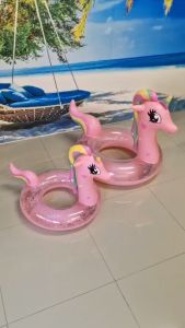 ห่วงยางเป่าลม โพนี่วิ้งๆ สีชมพู 90 ซม.A0862