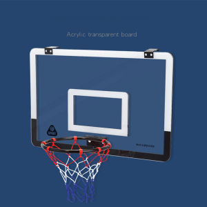45*30CM Wall-Mounted Basketball Ring and Board Set Mini Indoor Basketball Hoop for kids With Ball Basketball Hoops Outdoor Adjustable Basketball Ring Standard Adjustable Hoop Board Outdoor Indoor