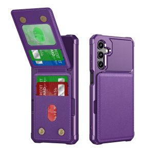 For Samsung Galaxy S25 S24 S23 S22 S21 Ultra Plus FE A56 A36 A26 A55 A35 A54 A34 Wallet Cover with Card Bracket Slot Phone Case