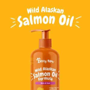 Zesty Paws Pure Wild Alaskan Salmon Oil: Natural Fish Oil for Pet Health