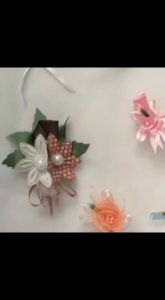 Bunga Kain Monte Pink Gliter Cantik Mewah - Bunga Bros Souvenir Hampers Cantik