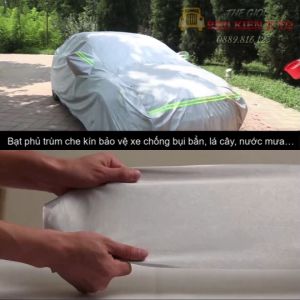 Bạt Phủ Ô Tô Vải Dù Toyota Vios Altis Camry Fortuner Innova Yaris Rush Hilux Wigo Land Cruiser Cross chống nóng chống nước tuyệt đối có phản quang