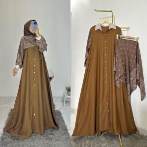 Set hijab polos terbaru