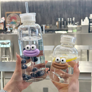 Summer Juice Cup Boys and Girls Internet Celebrity Office Cup New Arrival Student Water Cup Outer Straw Milk Coffee Cup
