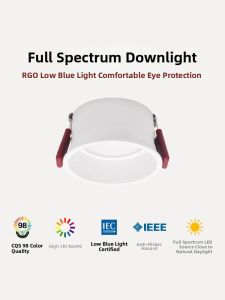 ZAGE | Full Spectrum Anti-glare Ultra-thin COB LED Downlight