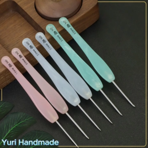 Kim móc len Jinlan thân dài cán nhựa hợp kim thép mượt