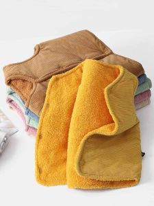 เสื้อกั๊กลายผ้าฝ้ายสําหรับเด็กซับผ้าฝ้ายสไตล์ลําลองพร้อมฟิลเลอร์ไหมไหมเหมาะสําหรับฤดูใบไม้ผลิฤดูใบไม้ร่วงหนา