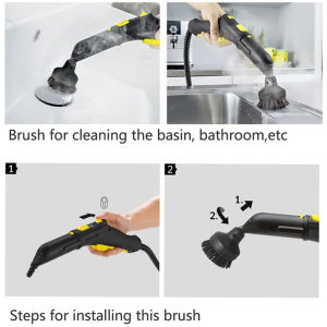 1PC 2.863-022.0 Steam Cleaner Large Round Brush For Karcher SC1 SC2 SC3 SC4 SC5 Steam Cleaners Big Round Cleaning Brush