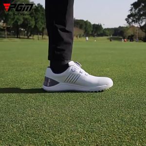 PGM Men Golf Shoes Knob Shoelaces Anti-side Slip Waterproof Mens Sports Shoes Sneakers XZ260