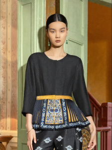 Silk Cloud Gauze Spring and Summer Modified Mian Skirt Shirt