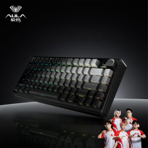 AULA | Wireless Three Mode Mechanical Gaming Keyboard Customizable with Display