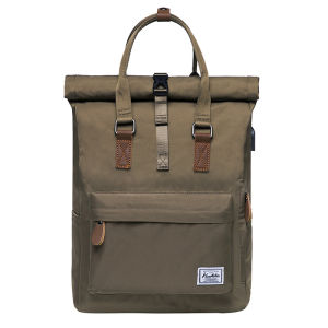 Simple Men Backpack Vintage Canvas Backpack Satchel Rucksack School Bag Travel Camping Bag High Capacity Laptop Notebook Bags