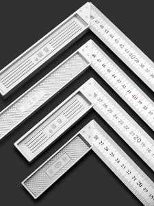 OKDA 250mm/300mm Stainless Steel Square Ruler 90 degrees L -shaped ruler measuring ruler woodrs