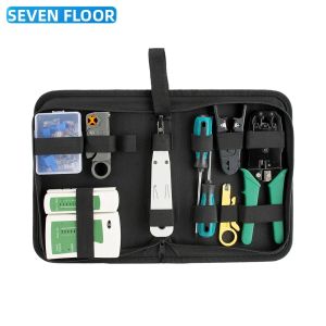 Bộ Dụng Cụ Bấm Mạng RJ45 8P6P4P Máy Kiểm Tra Cáp Mạng Dụng Cụ Bấm Dụng Cụ Tuốt Dây Tua Vít Đầu Nối K1 - Bộ Dụng Cụ Cáp Hoàn Chỉnh