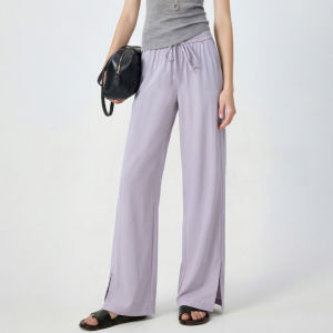 Casual Summer High-Waist Loose Straight Trousers