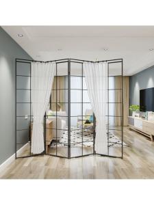  YYBAIO | Hollow Iron Folding Screen Partition