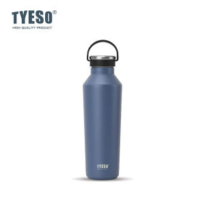 TYESO | Tyeso 750ML Water Bottle with Handle Insulated Vacuum Flask Leak-Proof Portable Thermoses Matte Finish Cup for Outdoor Sports