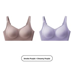 Miiow | Wireless Seamless Breathable Bra Womens Small Chest Illusion Gathered Push Up Anti Sagging Auxiliary Breast Collection