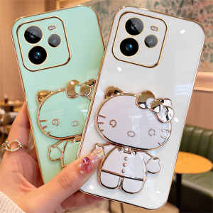 Hot Phone Case Realme GT 7 Pro Note 60 GT7 Pro Note60 New Cute Cartoon Trend Silicone Soft Casing with Fashion Hello Kitty Spinning Mirror Holder 2024