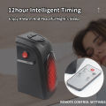 Portable Electric Heater, Plug-In Wall Heater for Rooms, Mini Radiator Fan Warmer, Compact Home Heating Appliance. 