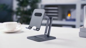 Baseus Phone Holder Tablet Stand Desktop Biaxial Foldable Metal Stand For iPhone 14 13 12 iPad Pro Air Universal Holder