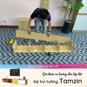 Kệ tivi treo tường phong cách hiện đại thương hiệu SMLIFE (nhiều mẫu có thể đổi size và màu sắc)