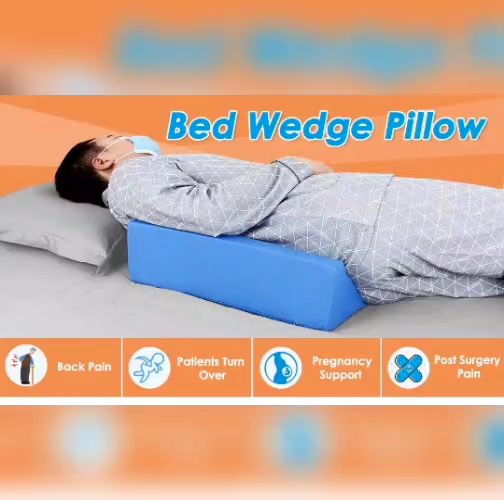 READY STOCK Triangle Wedge Pillow for Elderly Bedridden Patient High ...