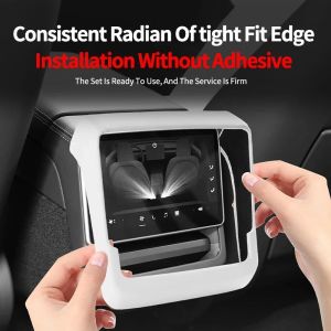 Rear Air Vent Cover for Tesla Model 3 Highland Model Y Juniper Center Console Leather Armrest Box Anti-Scratch Car Accessories