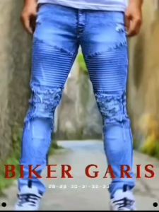 Celana Jeans Panjang Pria Celana Denim Celana Biker Garis Terbaru Celana Pria Dewasa Celana Pria Remaja