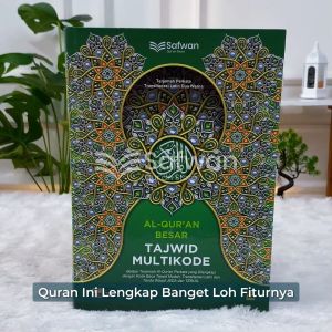 Al Quran Latin Tajwid Safwan Multikode 2 Warna Terjemah Perkata Quran Belajar Ukuran Sedang A5 Bonus Tasbih Digital