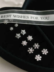 HelloJan New 925 Sterling Silver Snowflake Stud Earrings: A Versatile High-End Feeling