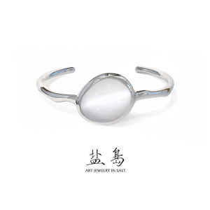 YANDAO | Retro Minimalist White Dew Bangle