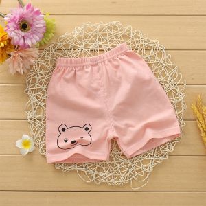 Pure Cotton Summer Shorts Childrens Casual Pants Boys Girls Kids Loose Fit Breathable Comfortable Elastic Waistband