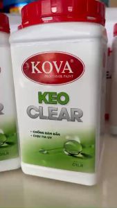 Keo bóng nước KOVA Clear W 1kh. Là loại keo trong suốt một thành phần có độ bóng cao dùng để phủ bóng cho các bề mặt