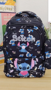 D1-72011 / 46CM STITCH DESIGN Korea Backpack High Quality Beg Sekolah / School Bag / Beg Galas / Laptop / College