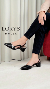 SEIS Lorys Mules Heels Wanita | Slingback Hak 5 cm