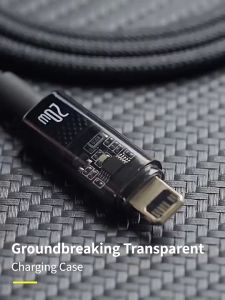 Cáp sạc nhanh B-aseus Tự Ngắt 20W Gen2 B-aseus Explorer Series cho iP/i-P-ad (Type C to IP Auto Power-Off PD 20W)