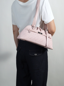 SeaGloca Dotted Texture Zipper Underarm Bag Adjustable Strap Metal Decor for women No 10022
