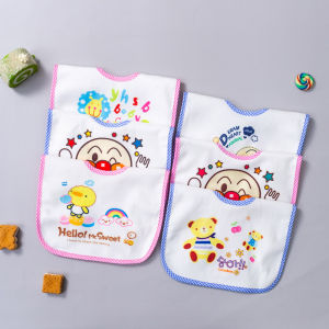 3/5/10 Extra Large Baby Saliva Towel Crystal Velvet Cartoon Waterproof Bib and Neckerchief Men and Women Fat Baby Feeding Bib