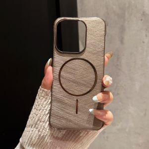 Original Golden Silk Wrinkle Texture For Magsafe Case For OPPO Find X9 X8 X8S Pro Ultra Shockproof Magnetic Frosted Bumper Cover