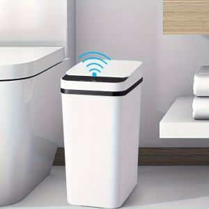 Smart Induction Trash Can12L Electric Induction Household Toilet Toilet Living Room Fully Automatic Squeezing Trash Can