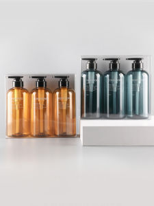 สไตล์นอร์ดิกขนาดใหญ่ความจุกดประเภท Hair Care สามชิ้นชุดใช้ในบ้านแชมพู Conditioner เจลอาบน้ํา Family Personal Care เครื่องมือ